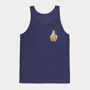 German Shorthaired Pointer Puppy with Easter Basket and Colorful Eggs Tank Top